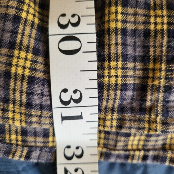 Ralph Lauren Jeans Co. Mens Shirt Yellow/Blue Plaid Button DownVintageSize Large - Picture 6 of 6